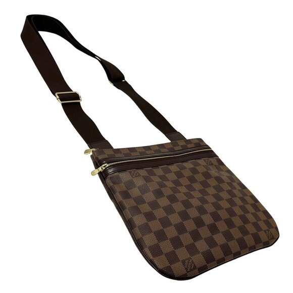LOUIS VUITTON Authentic Brown Damier Shoulder Bag - Picture 3 of 12